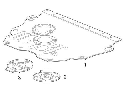 2024 Buick Encore GX Splash Shields Diagram