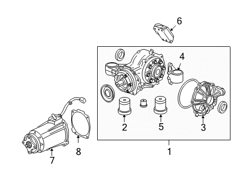 2009 Saturn Vue Axle & Differential - Rear Diagram