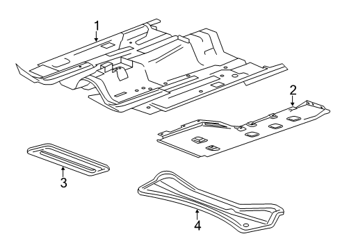 2013 Cadillac ATS Floor Diagram