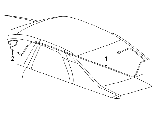 2010 Cadillac STS Antenna & Radio Diagram 2 - Thumbnail