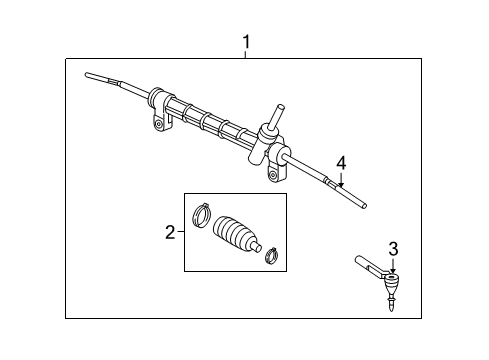 2009 Pontiac Torrent P/S Pump & Hoses, Steering Gear & Linkage Diagram 2 - Thumbnail