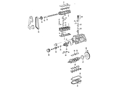 1990 Pontiac LeMans Adjuster,Hydraulic Valve Lash Diagram for 5233315