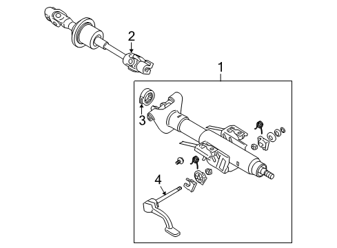 2006 Chevy Malibu Steering Column & Wheel, Steering Gear & Linkage Diagram 3 - Thumbnail