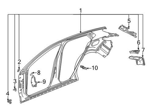 2022 Buick Envision Pocket, Body Si T/Lp Diagram for 84828074