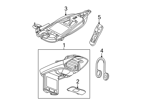 2007 Chevy Trailblazer Entertainment System Components Diagram