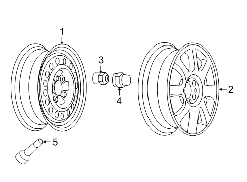 2005 Buick LaCrosse Wheels Diagram