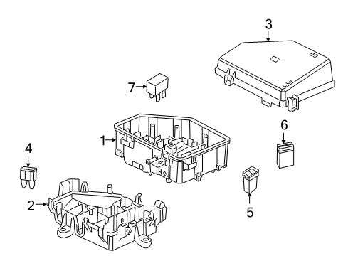 2008 Pontiac G8 Fuse,Mini 20 A Diagram for 92199305