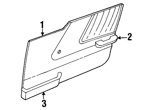 1998 Chevy Tracker Armrest, Front Dr(Black) *Black Diagram for 96066065