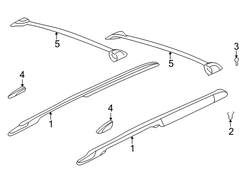 2004 Buick Rainier Luggage Carrier Diagram