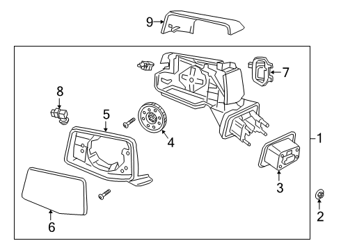 2020 GMC Sierra 1500 Mirrors, Electrical Diagram 3 - Thumbnail