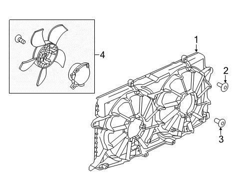 2015 Cadillac Escalade Cooling System, Radiator, Water Pump, Cooling Fan Diagram 2 - Thumbnail