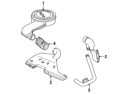 1989 Pontiac Sunbird Air Intake Diagram 2 - Thumbnail