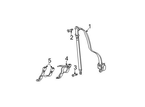 2006 Cadillac Escalade Seat Belt Diagram 3 - Thumbnail