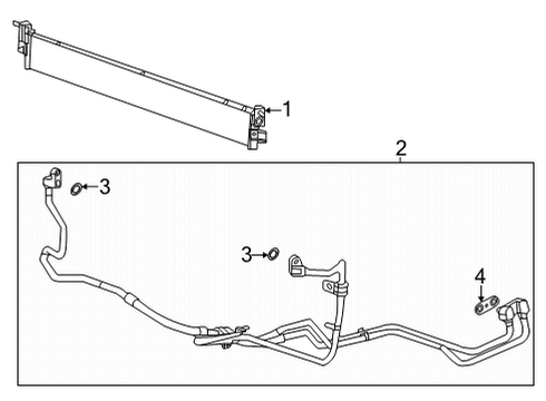 2022 Cadillac Escalade ESV Trans Oil Cooler Diagram 2 - Thumbnail