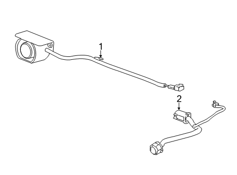 2016 GMC Sierra 1500 Parking Aid Diagram 1 - Thumbnail