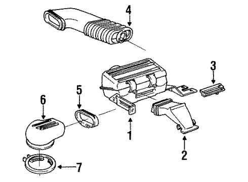 1987 Chevy Beretta Air Inlet Diagram