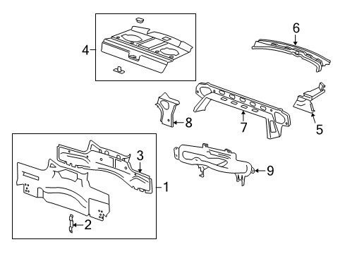 2015 Chevy Camaro Rear Body Diagram 2 - Thumbnail