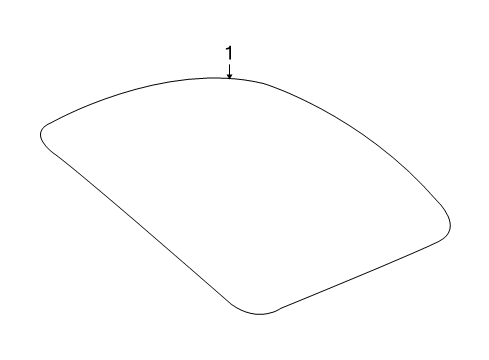 2008 Pontiac Torrent Quarter Panel - Glass & Hardware Diagram