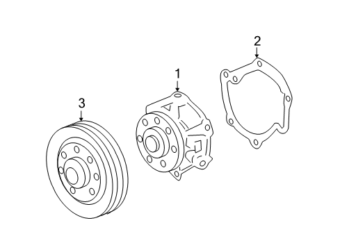 2012 Chevy Malibu Cooling System, Radiator, Water Pump, Cooling Fan Diagram 2 - Thumbnail