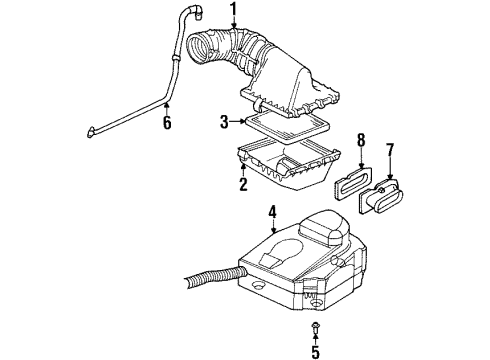 1997 Cadillac Seville Air Intake Diagram