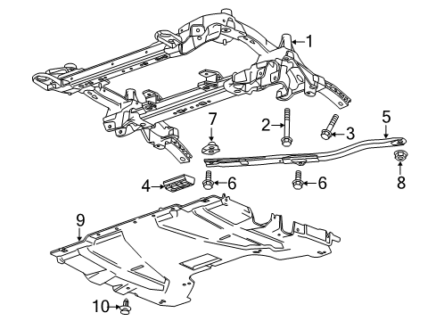 2020 Chevy Camaro Suspension Mounting - Front Diagram 2 - Thumbnail