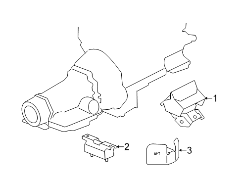 2017 Chevy Silverado 2500 HD Engine & Trans Mounting Diagram 2 - Thumbnail