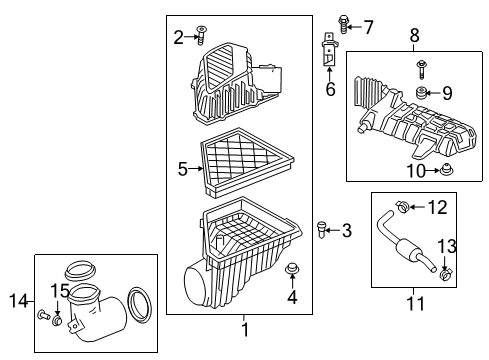 2020 Chevy Traverse Air Intake Diagram