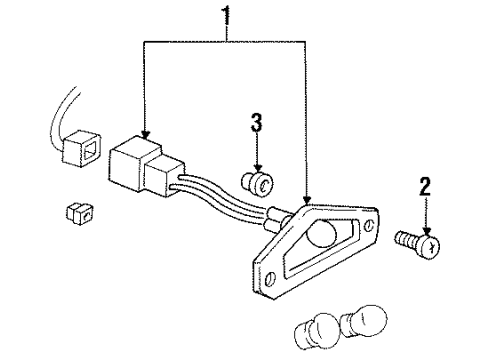 1997 Buick Skylark License Lamps Diagram