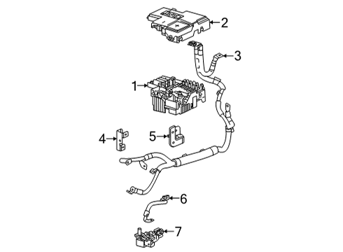 2022 Chevy Trailblazer Battery Cables Diagram 1 - Thumbnail