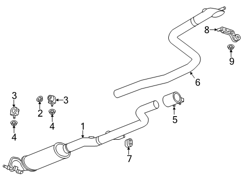 2018 Chevy Cruze Exhaust Components Diagram 4 - Thumbnail