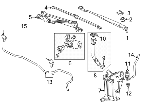 2019 Buick Encore Wiper & Washer Components Diagram 2 - Thumbnail