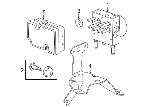 2008 Pontiac Solstice ABS Components, Electrical Diagram