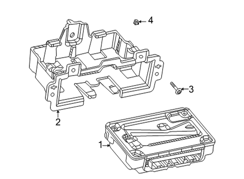 2023 Buick Envision Module Assembly, Serial Data Gateway Diagram for 13545362