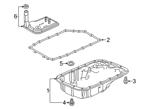 2022 GMC Canyon Transmission Components Diagram 1 - Thumbnail