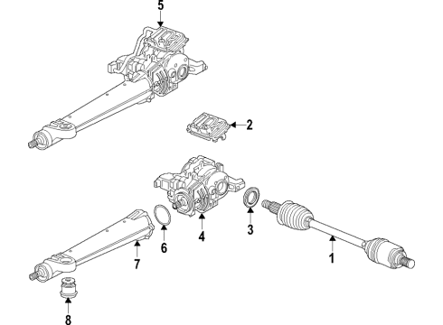 2021 Chevy Equinox Drive Axles, Differential, Propeller Shaft Diagram