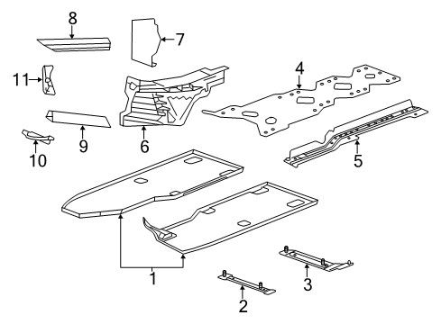 2019 Chevy Corvette Floor Diagram