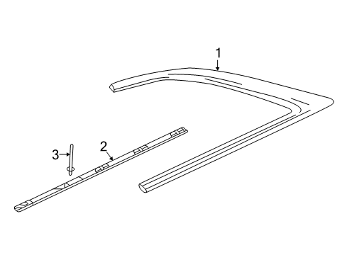 2015 Cadillac ATS Exterior Trim - Quarter Panel Diagram