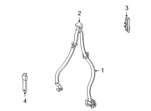 2008 Chevy Uplander Front Seat Belts Diagram