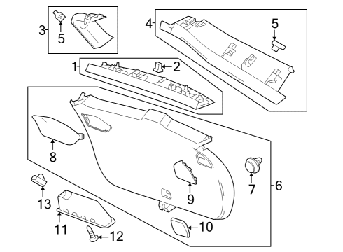 2024 Buick Encore GX Interior Trim - Lift Gate Diagram