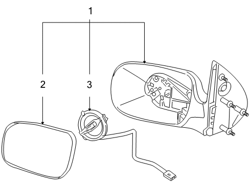 2005 Buick Terraza Mirrors, Electrical Diagram 2 - Thumbnail