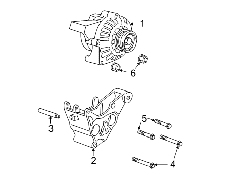 2009 Chevy Express 1500 Alternator Diagram 1 - Thumbnail