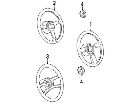 1984 Pontiac Fiero Steering Column & Wheel, Steering Gear & Linkage Diagram 5 - Thumbnail