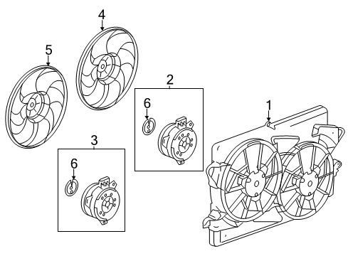 2014 Chevy Equinox Cooling System, Radiator, Water Pump, Cooling Fan Diagram 4 - Thumbnail