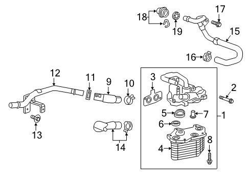 2016 Cadillac CT6 Oil Cooler Diagram