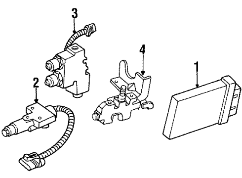 1990 GMC K3500 Valve Assembly, Brake Combination Diagram for 15557344