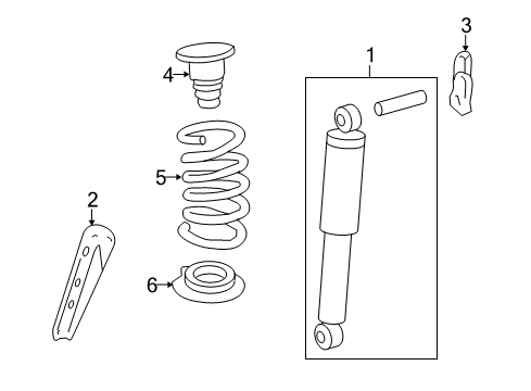 2017 Buick Enclave Shocks & Components - Rear Diagram 2 - Thumbnail