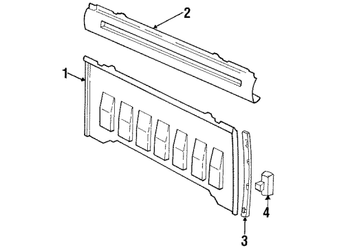 1994 GMC K3500 Back Panel Diagram 2 - Thumbnail