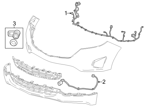 2024 Chevy Equinox Bumper & Components - Front Diagram 4 - Thumbnail