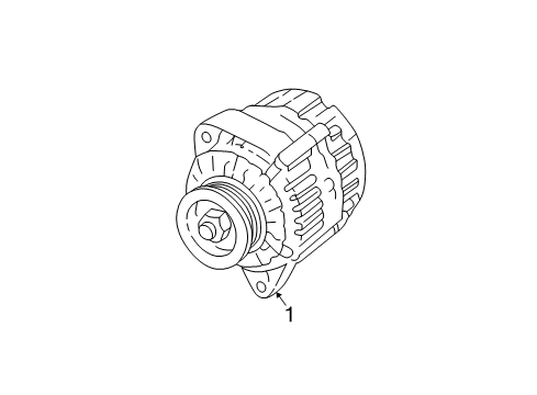 2002 Chevy Cavalier Alternator Diagram 1 - Thumbnail