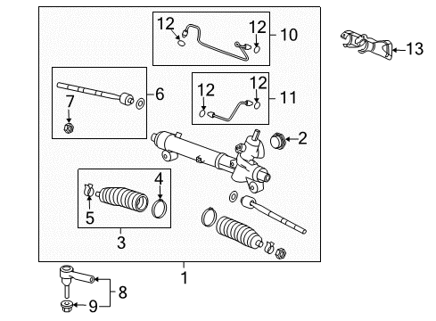 2017 Chevy Equinox Shield,Steering Gear Heat Diagram for 25891086